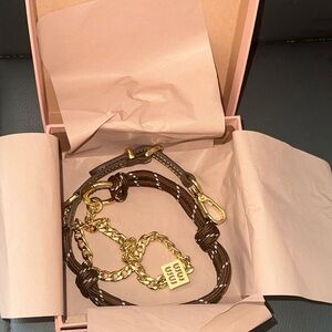 Hot Style Long Chain Bag Pendant & Multi-Circle Bracelet Keychain Strap